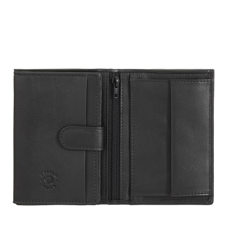 Nuvola Pelle Portafoglio Verticale Uomo in Pelle Nappa con Portamonete e Porta Carte di Credito