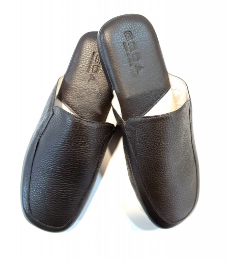 PANTOFOLE UOMO IN PELLE GEDA MADE IN ITALY - Img 7