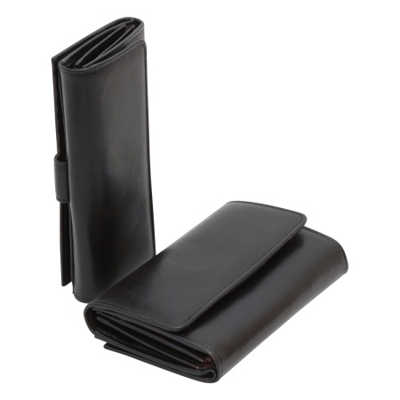 Portafoglio da donna in pelle - nero con RFID - Img 3