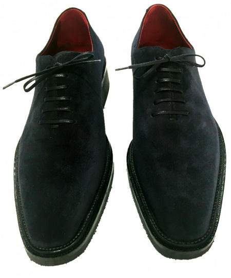 SCARPE LUSSO UOMO STRINGATE IN CAMOSCIO GAROFALO GIANBATTISTA ARTIGIANALI MADE IN ITALY