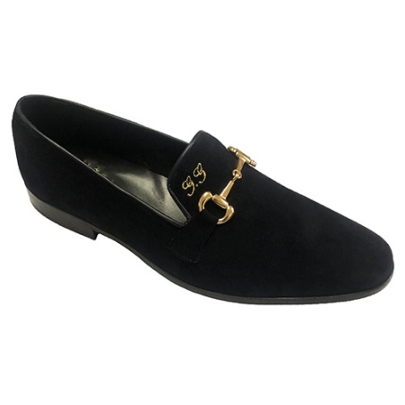 SCARPE UOMO DA CERIMONIA IN CAMOSCIO CON ACCESSORIO PERSONALIZZABILI CON INIZIALI GAROFALO GIANBATTISTA ARTIGIANALI MADE IN ITALY - Img 3