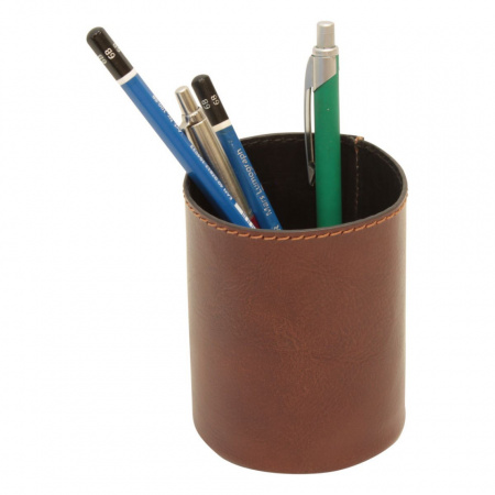 SET DA SCRIVANIA 5 PZ IN PELLE OLD ANGLER FIRENZE ARTIGIANALE MADE IN ITALY - Img 5