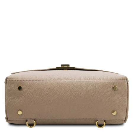 Silene - Borsa a mano in pelle convertibile a zaino - Img 4