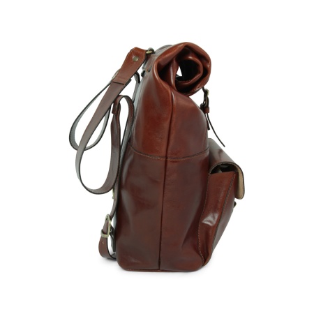 Zaino in pelle marrone 4151 - Img 7