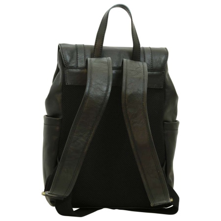 Zaino per laptop in pelle. Nero - Img 2