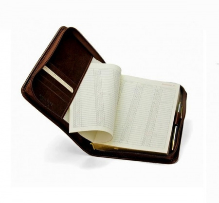 AGENDA GIORNALIERA IN PELLE CON ZIP LE ARTI 17x23 CM - Img 3
