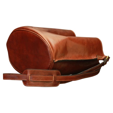 Borsa a tracolla in pelle. Marrone - Img 4