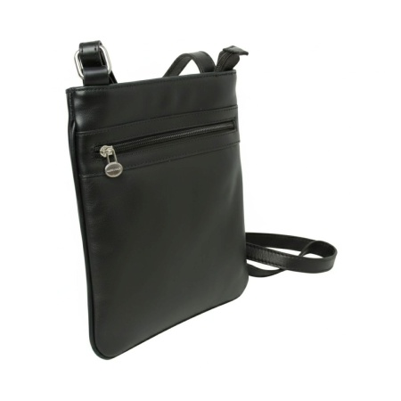 Borsa a tracolla in pelle - Nero - Img 3