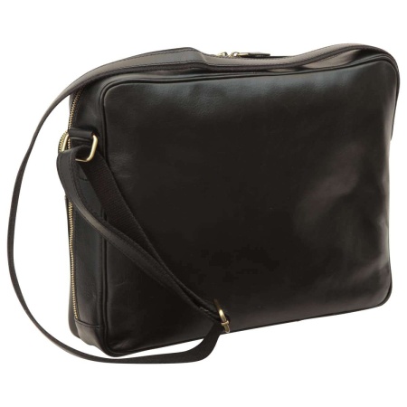 BORSA DA LAVORO MESSENGER IN PELLE OLD ANGLER FIRENZE ARTIGIANALE MADE IN ITALY - Img 8