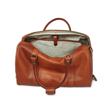 Borsa da viaggio in pelle - gold - Img 2