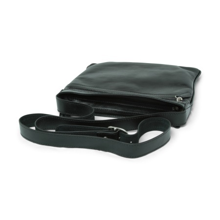 Borsa in pelle a tracolla - nero - Img 2