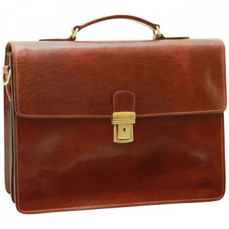 CARTELLA PORTA PC IN PELLE OLD ANGLER FIRENZE ARTIGIANALE MADE IN ITALY