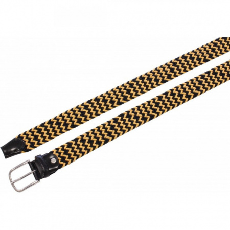 CINTURA UOMO 3,5 CM BICOLORE ELASTICA INTRECCIATA IN TESSUTO ORIONE BELTS ARTIGIANALE MADE IN ITALY - Img 2