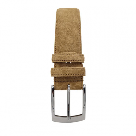 CINTURA UOMO 4 CM IN CAMOSCIO ORIONE BELTS ARTIGIANALE MADE IN ITALY - Img 2