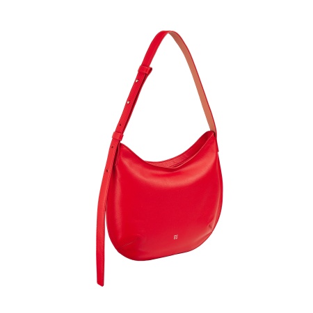 DUDU Borsa a Spalla Morbida Donna Media in Vera Pelle, Borsa Hobo con Spallina Regolabile, Borsetta a Tracolla con Cerniera Zip - Img 2