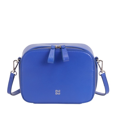 DUDU Borsa a Tracolla Donna Piccola in Pelle, Camera Bag con Doppia Tracolla, Chiusura a Cerniera, Borsa Design Compatto Elegante