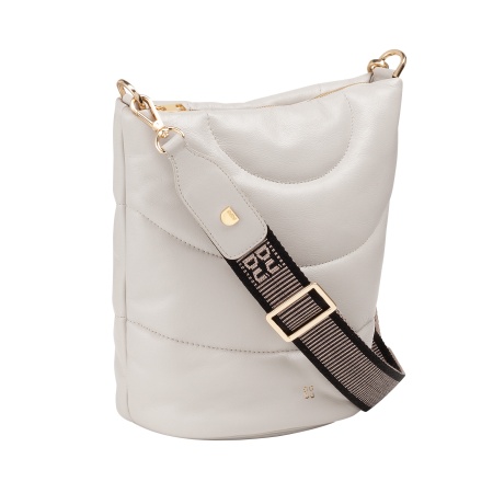 DUDU Borsa Donna a Spalla e Tracolla Trapuntata Imbottita in Pelle Nappa, Borsa Grande con Cerniera e Doppia Tracolla, Design Elegante - Img 3