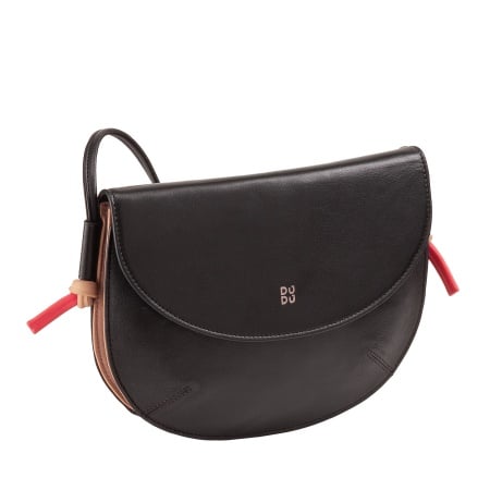 DUDU Borsa Donna a Tracolla con Patta in Vera Pelle, Piccola Borsetta a Spalla con Pattina a Bottone Magnetico, Borsa - Img 3