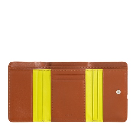 DUDU Portafoglio Donna Compatto in Vera Pelle Nappa – Design Ispirato al Tennis – Portamonete con Cerniera, Tasche Porta Carte e Banconote - Img 3