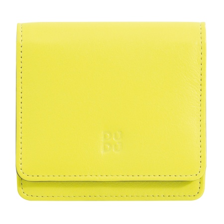 DUDU Portafoglio Donna Piccolo in Pelle Schermato RFID Colorato Ultra Compatto con Zip Interna e 8 Porta Carte Tessere - Img 2