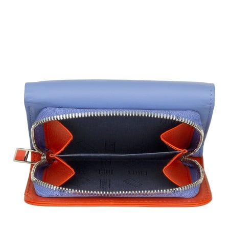 DUDU Portafoglio donna piccolo RFID in pelle multicolore Colorful - Img 4