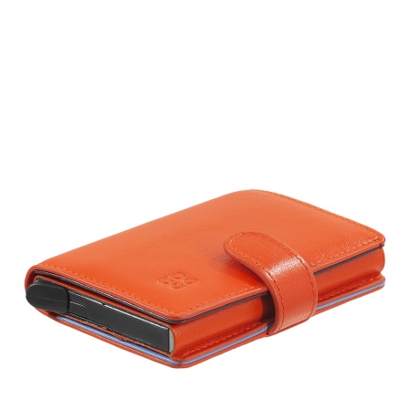 DUDU Portafoglio Portacarte Uomo in Pelle Protezione RFID, Piccolo Miniwallet con Cardprotector in Alluminio, Porta Banconote e Chiusura a Bottone - Img 4