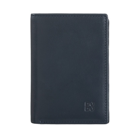 DUDU Portafoglio Uomo RFID Blocking in Pelle, Portafoglio Piccolo Tascabile Bifold con Finestra ID, 9 Porta Carte di Credito, Porta Banconote - Img 2