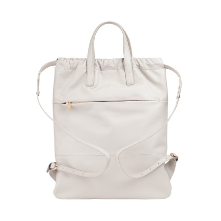 DUDU Zaino Donna a Sacca in Morbida Pelle, Zaino con Coulisse e Bottone Magnetico, Doppia Maniglia, Zaino Semplice Elegante - Img 2