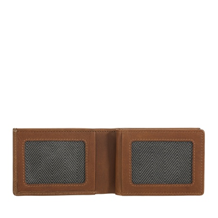 Nuvola Pelle Mini Portafoglio Uomo in Pelle con Portamonete – Compatto ed Elegante, da Taschino Giacca, con Scomparti Carte, Finestre Trasparenti e Design Minimal - Img 3