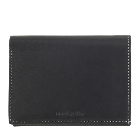 Nuvola Pelle Portafoglio Uomo Verticale in Pelle – Elegante Portafogli Bifold con Portamonete, Chiusura Interna a Linguetta, Scomparti Carte Tessere e Tasca Zip - Img 2