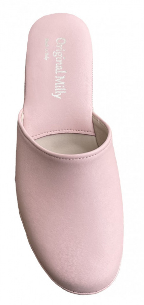 PANTOFOLA DONNA MILLY IN PELLE ARTIGIANALE MADE IN ITALY - Img 3