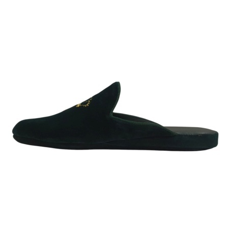 PANTOFOLE DONNA IN VELLUTO GEDA CON RICAMO CORONA PERSONALIZZATE CON INIZIALI MADE IN ITALY - Img 4