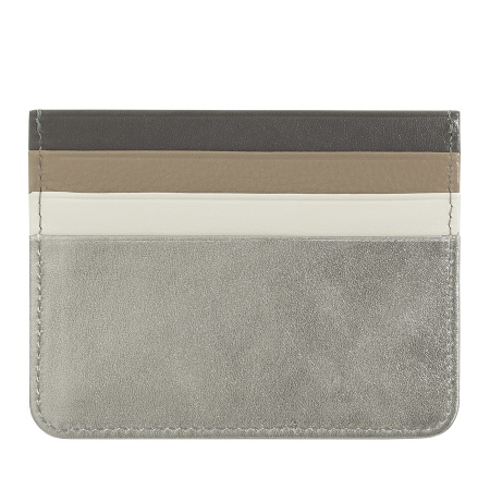 Porta carte di credito colorato in pelle Nappa 6 tasche DUDU - Img 2