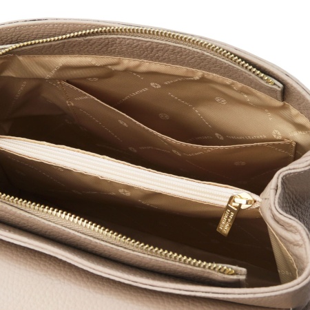 Silene - Borsa a mano in pelle convertibile a zaino - Img 7