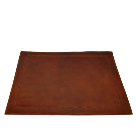 SOTTOMANO DA SCRIVANIA IN PELLE 55x40 CM DI BERARDINO - Img 2