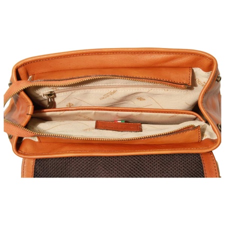 Zaino per laptop in pelle. Gold - Img 4