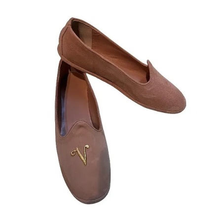 BALLERINE FRIULANE DONNA IN CAMOSCIO GEDA PERSONALIZZABILI CON INIZIALI MADE IN ITALY - Img 9