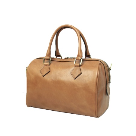 Bauletto due manici in pelle- coloniale - Img 4