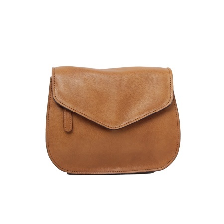 Borsa a tracolla di vitello pieno fiore-marrone coloniale - Img 2