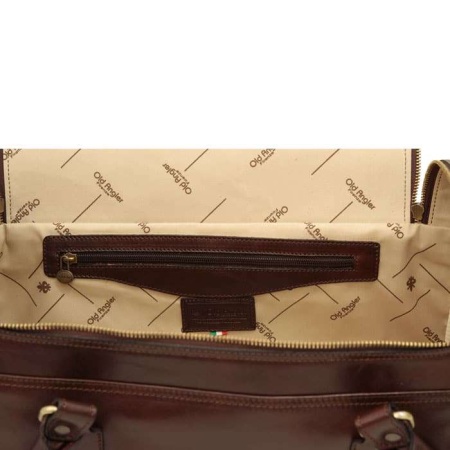 Borsa da viaggio in pelle. Marrone scuro - Img 2