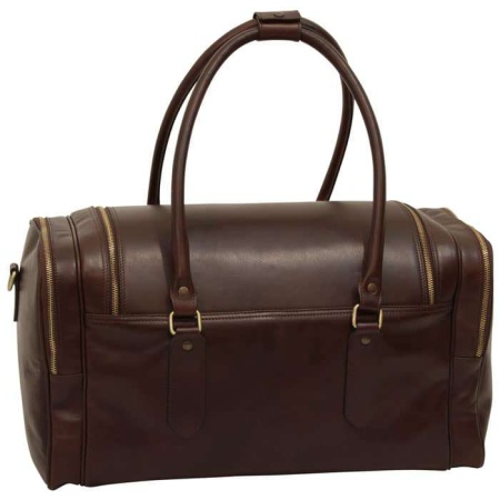 Borsa da viaggio in pelle. Marrone scuro - Img 6