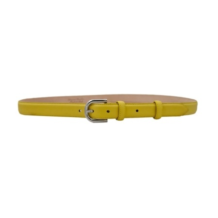 CINTURA DONNA 2,5 CM IN PELLE ORIONE BELTS ARTIGIANALE MADE IN ITALY - Img 2