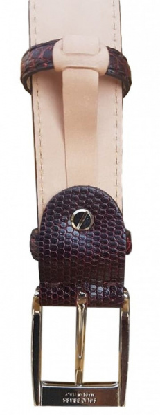CINTURA UOMO 4 CM IN IGUANA ORIONE BELTS ARTIGIANALE MADE IN ITALY - Img 3
