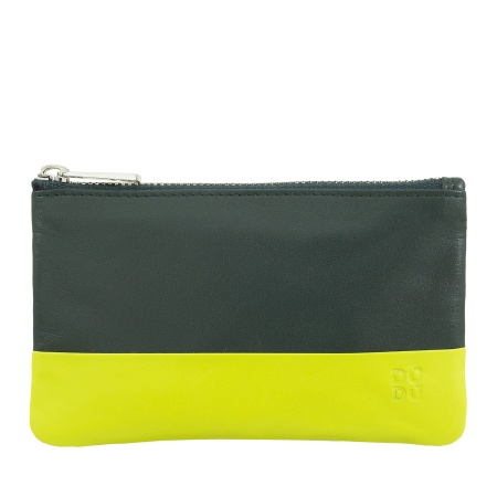 DUDU Astuccio portachiavi colorato in pelle uomo donna formato bustina con zip - Img 2
