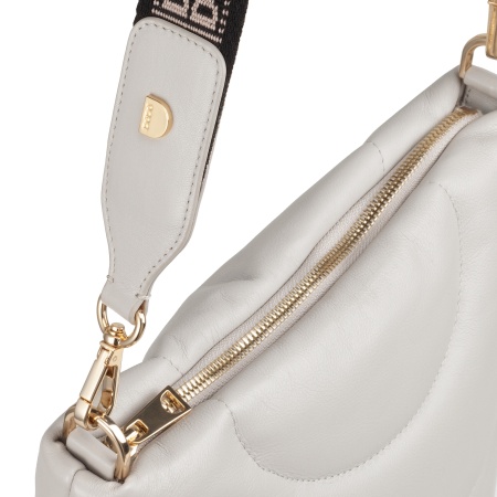 DUDU Borsa Donna a Spalla e Tracolla Trapuntata Imbottita in Pelle Nappa, Borsa Grande con Cerniera e Doppia Tracolla, Design Elegante - Img 5