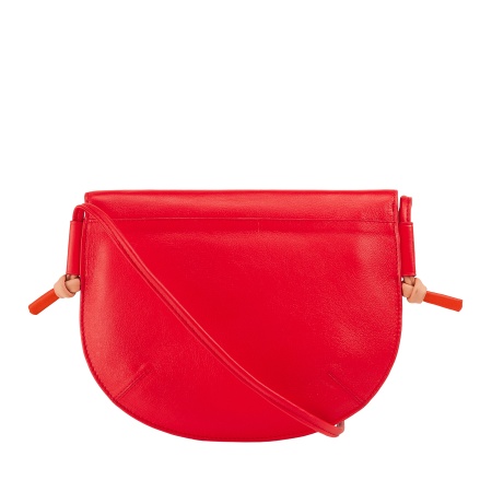 DUDU Borsa Donna a Tracolla con Patta in Vera Pelle, Piccola Borsetta a Spalla con Pattina a Bottone Magnetico, Borsa - Img 2
