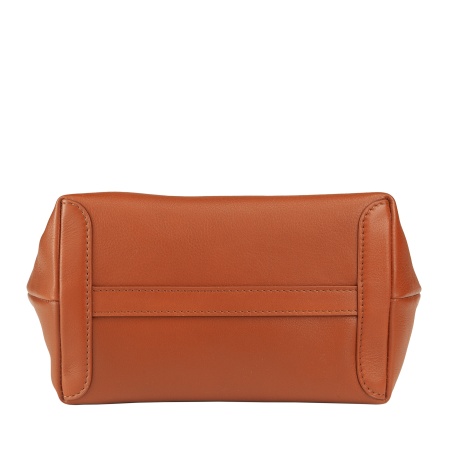 DUDU Borsa Donna Piccola a Tracolla in Vera Pelle, Borsa Mini Bag da Sera Elegante, 22 x 13 cm, Doppi Manici, Tracolla a Catena, Chiusura Zip - Img 6