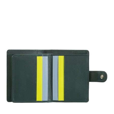 DUDU Portafoglio Donna in Pelle Vera Piccolo Portacarte in Pelle RFID con Cerniera Portamonete Banconote, Chiusura Esterna - Img 3
