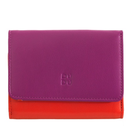 DUDU Portafoglio donna piccolo RFID in pelle multicolore Colorful