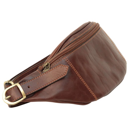 Marsupio in pelle. Marrone - Img 2